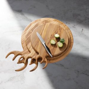 تخته سرو شاخ گوزن گرد ۳ عددی