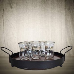 سینی کف چوبی قطر 27 گرد 6204