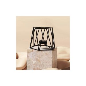 جا شمعی فلزی مدل هگزاگون