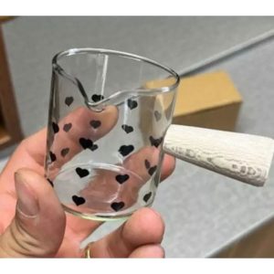 ظرف سرو سس قلبی دسته چوبی