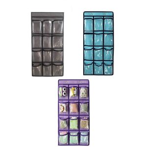 آویز جاجورابی داخل کمد 12 خانه