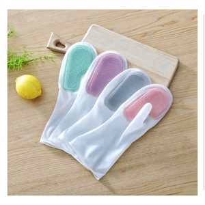 دستکش ظرفشویی مدل اسکاچ دار