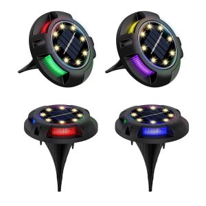 چراغ سولار خورشیدی 4 عددی گرد