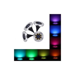 چراغ گرد سولار خورشیدی بسته 4 عددی