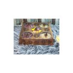 جعبه تی بگ 5 خانه مربع طرح دار