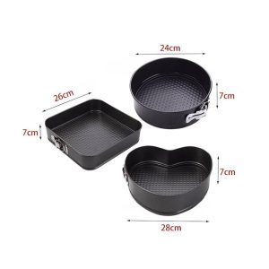 قالب کیک 3 عددی کمربندی طرح دار