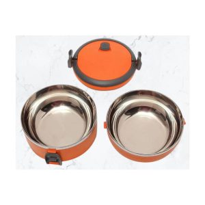 ظرف غذای 2 طبقه رنگی مدل لانچ باکس