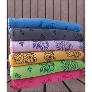 دستمال حوله ای طرح گل