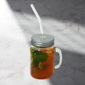 نی شربت شیشه ای 6 عددی