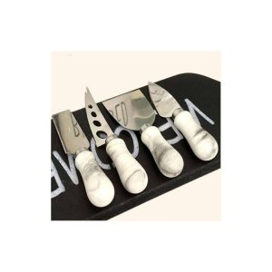 ست کارد صبحانه خوری دسته ماربل 4 عددی