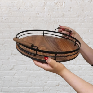 سینی چوبی گرد سالوت