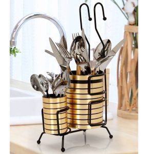 جا قاشقی آویزدار دوقلو تایلندی طلایی