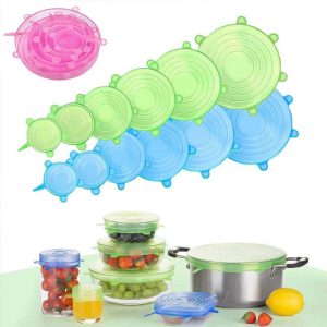 درپوش سیلیکونی ظروف سگالش 6 عددی