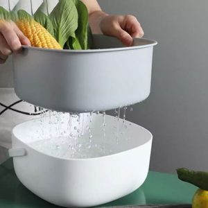 ست آبکش و لگن دسته دار هانا