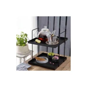 استند پاسماوری 2 طبقه فلزی مربع تزئینی