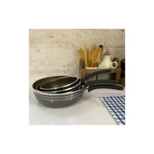 تابه سه عددی تک دسته طرح چدن