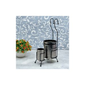 جا قاشقی آویزدار استیل دو قلو تایلندی بازن