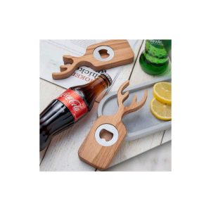 درب بازکن نوشابه چوبی مایا طرح گوزن