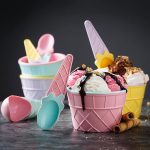 قیمت ست بستنی خوری 4 عددی کیولوکس