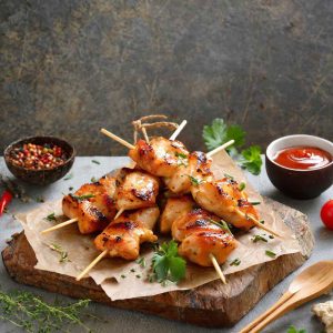 سیخ چوبی کباب بسته 80 عددی