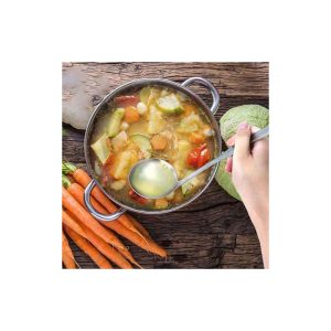 ملاقه خورشت خوری نقره ای