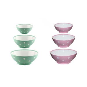 کاسه گرد خالدار 3 عددی کادوس