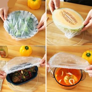 کاور پلاستیکی غذا 100 عددی