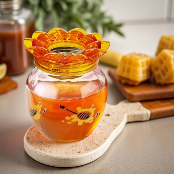 خرید ظرف عسل خوری طرح گل لوتوس