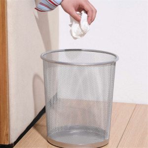 خرید سطل زباله توری فلزی متوسط