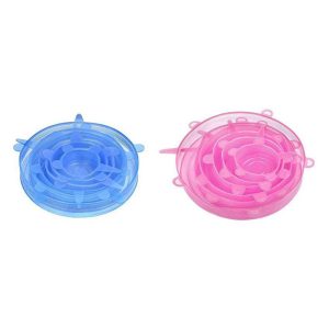 درپوش سیلیکونی ظروف 6 عددی گرد