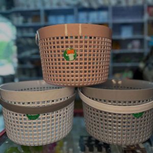 سبد گرد تینا تک دسته کاجین