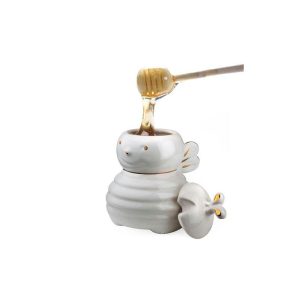 ظرف عسل خوری سرامیکی طرح زنبور