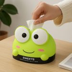 خرید جعبه دستمال کاغذی قورباغه