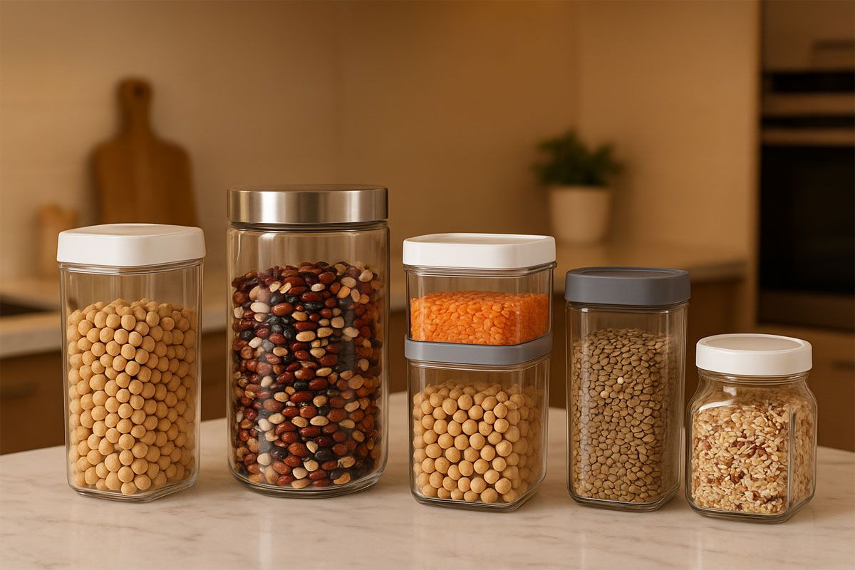 5 مدل جای حبوبات شیک که آشپزخانه‌تان را زیبا می‌کند