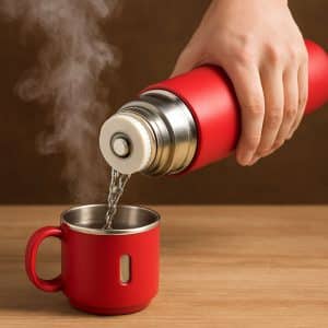 خرید فلاسک نیم لیتری کادویی 3 کاپ VACUUM