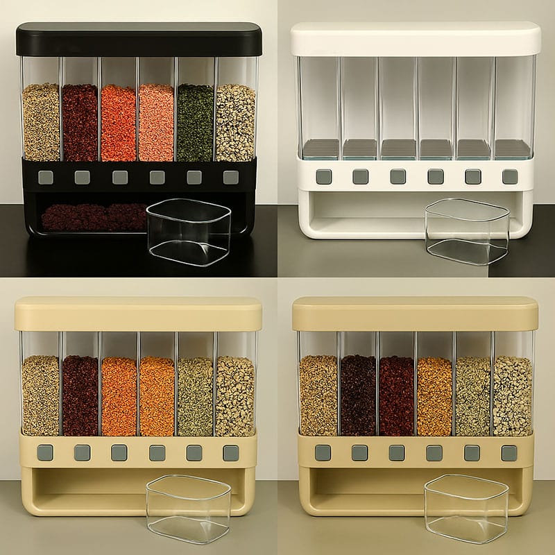 قیمت جا حبوباتی 6 خانه مانگو