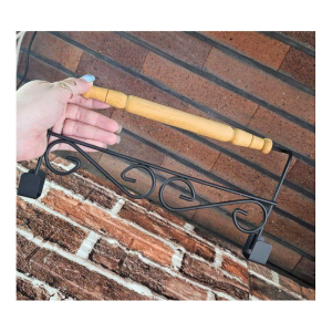 جا حوله ای کابینتی دسته چوبی