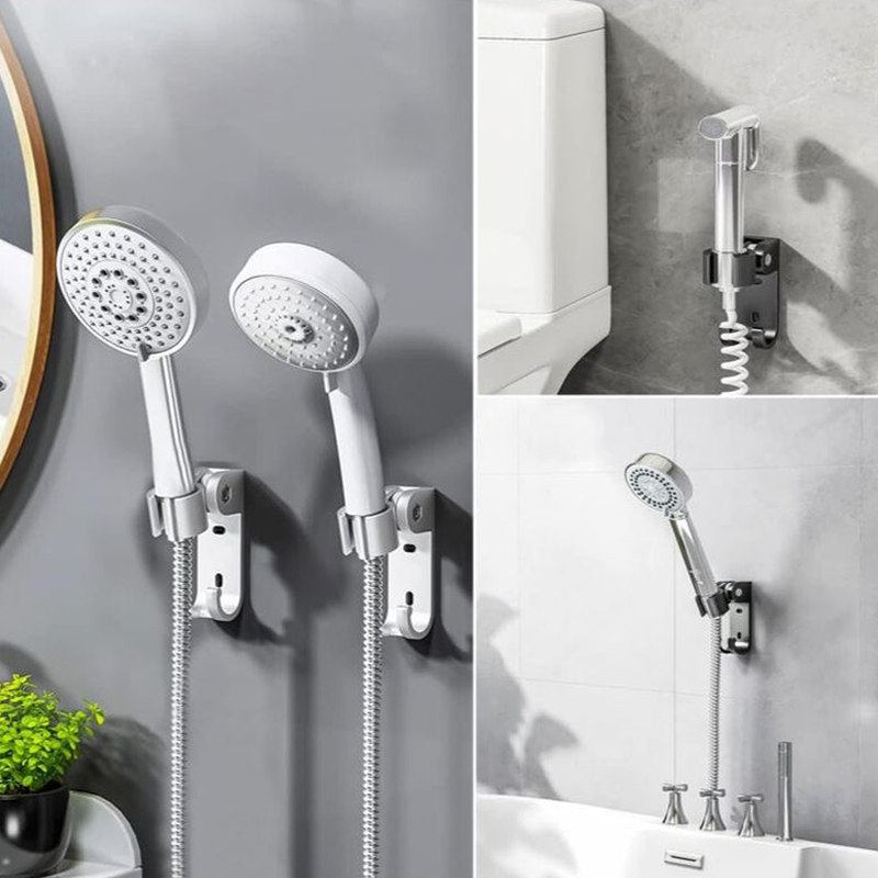 قیمت نگهدارنده چسبی سردوش حمام نقره ای