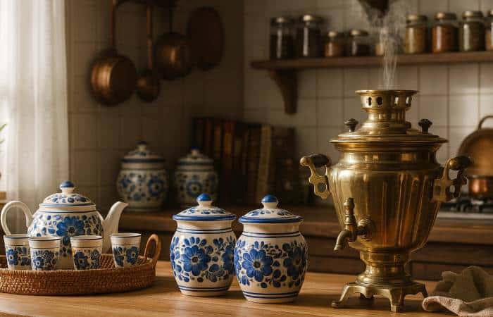 پاسماوری ست پذیرایی کنار سماور