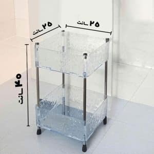 استند آکرولیک 2 طبقه مربع بلند