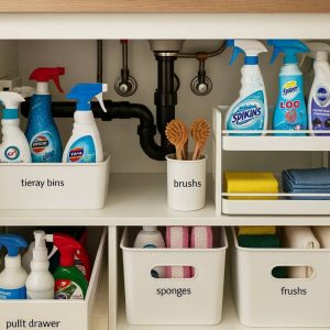 نظم دهی کابینت زیر سینک